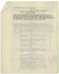 Two Copies of The Three Stooges' Famous ''Niagara Falls'' Skit: (1) 2pp. With Curly Joe, Signed by Moe Howard at Top of Page 1; (2) 7pp. With Curly Joe, Annotated by Moe Throughout -- Very Good